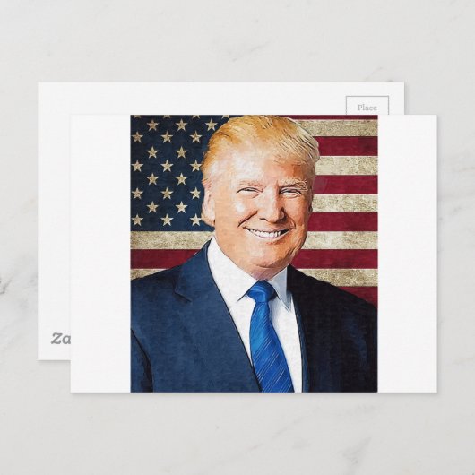 Donald Trump Briefkaart (Voorkant / Achterkant)