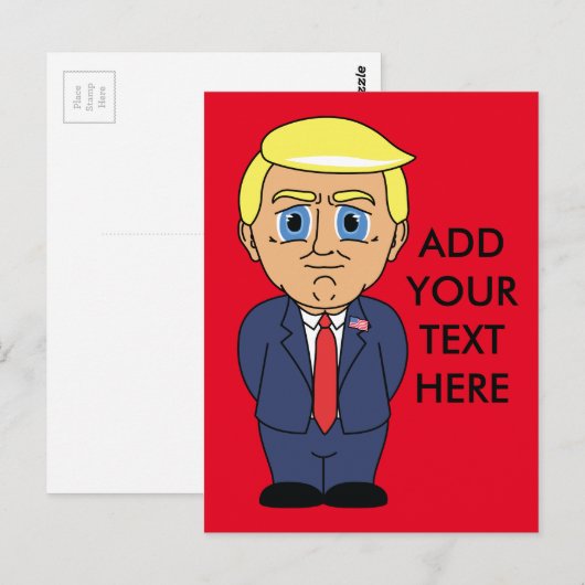 Donald Trump Briefkaart (Voorkant / Achterkant)