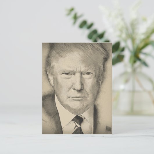 Donald Trump Briefkaart (Staand voorkant)