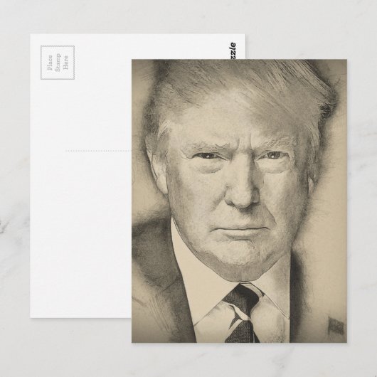 Donald Trump Briefkaart (Voorkant / Achterkant)