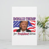 Donald Trump Briefpapier (Staand voorkant)