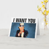 DONALD TRUMP BRUILOFT JUBILEUM WENSKAARTEN KAART (Gele Bloem)