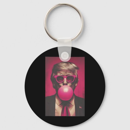 Donald Trump Bubble Gum 2024 Sleutelhanger (Voorkant)