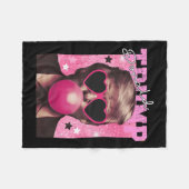 Donald Trump Bubble Gum Pink Sungles Fleece Deken (Voorkant (Horizontaal))