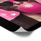 Donald Trump Bubble Gum Pink Sungles Poster (Hoek)