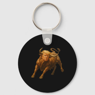 Donald Trump Bull Shirt - Wild met President Trum Sleutelhanger