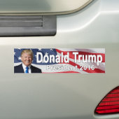 Donald Trump Bumpersticker (Op auto)
