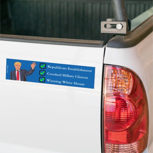 Donald Trump Bumpersticker (Op Truck)
