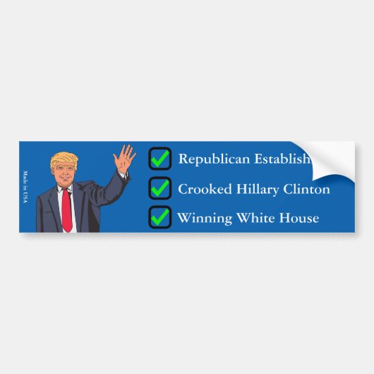 Donald Trump Bumpersticker (Voorkant)