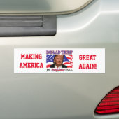 Donald Trump Bumpersticker (Op auto)