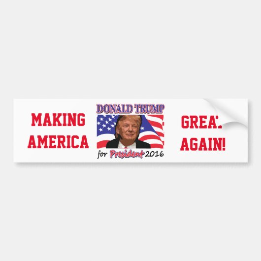 Donald Trump Bumpersticker (Voorkant)