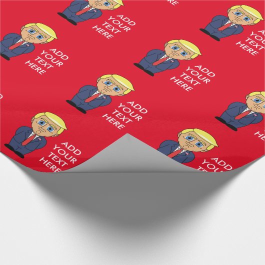 Donald Trump Cadeaupapier (Hoek)