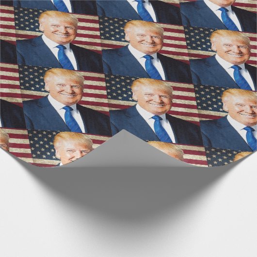 Donald Trump Cadeaupapier (Hoek)