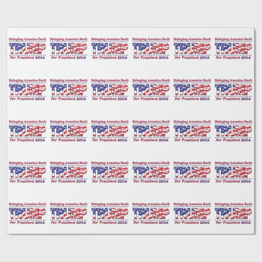 Donald Trump Cadeaupapier (Vlak)