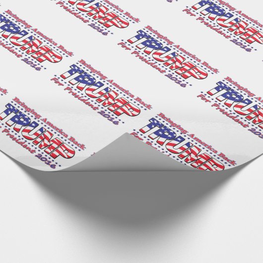 Donald Trump Cadeaupapier (Hoek)