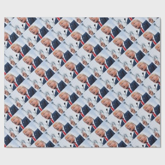 Donald Trump Cadeaupapier (Vlak)