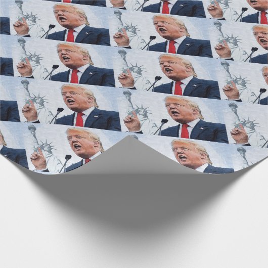 Donald Trump Cadeaupapier (Hoek)