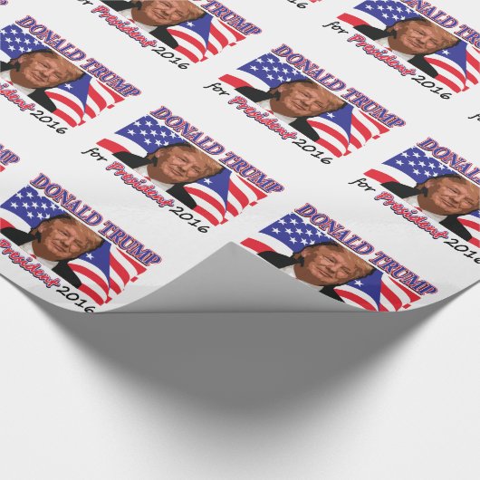 Donald Trump Cadeaupapier (Hoek)