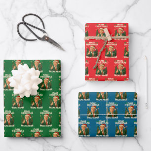 Donald Trump Cadeauverpakking, maak Kerstmis weer  Inpakpapier Vel