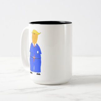 Donald Trump Can Feel it in His Bones Mug Tweekleurige Koffiemok