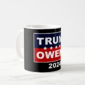 Donald Trump & Candace Owens 2024 Amerikaanse verk Koffiemok (Voorkant links)