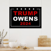 Donald Trump & Candace Owens 2024 Amerikaanse verk Poster (Keuken)