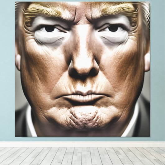 Donald Trump Canvas (Insitu (Houten vloer))