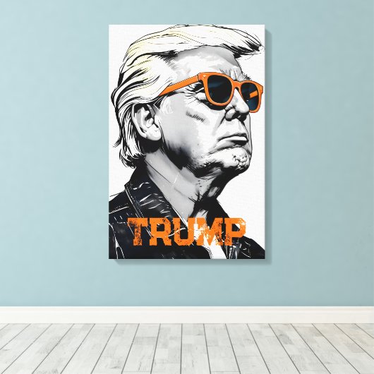 Donald Trump Canvas Afdruk (Insitu (Houten vloer))
