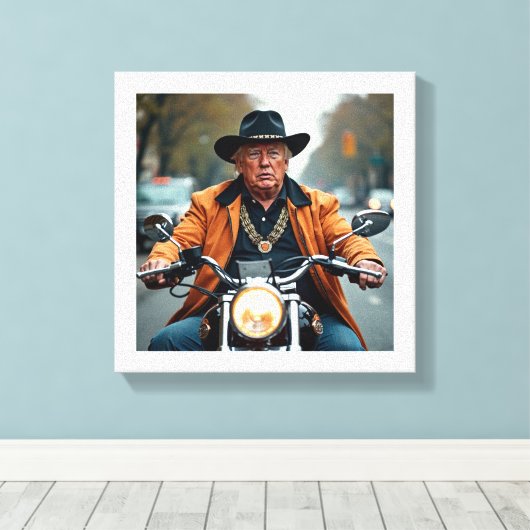 Donald Trump Canvas Afdruk (Insitu (Houten vloer))