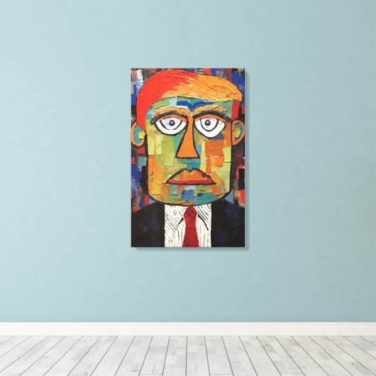 Donald Trump Canvas Afdruk (Insitu (Houten vloer))