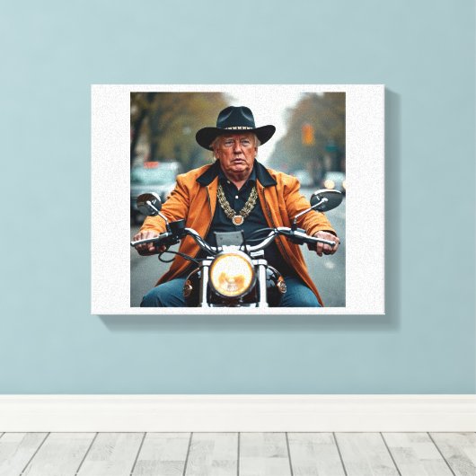 Donald Trump Canvas Afdruk (Insitu (Houten vloer))