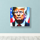 Donald Trump Canvas Afdruk (Insitu (Houten vloer))