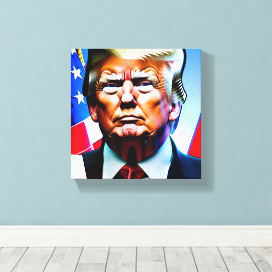 Donald Trump Canvas Afdruk (Insitu (Houten vloer))