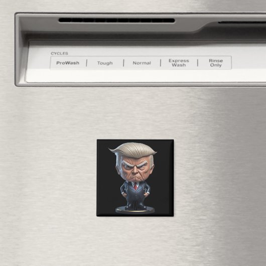 Donald Trump Caricature Magneet (Insitu (Vaatwasser))