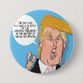 Donald Trump Cartoon Button (Voorkant)