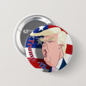 Donald Trump Cartoon Collector's Button (Voorkant /achterkant)