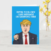 Donald Trump Cartoon Kaart (Gele Bloem)