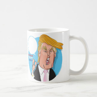 Donald Trump Cartoon Koffie Mok - je schrijft onde
