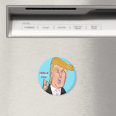 Donald Trump Cartoon Magnet (Insitu (Vaatwasser))