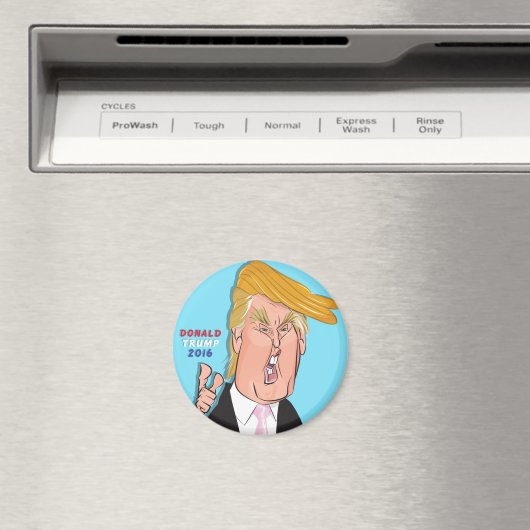 Donald Trump Cartoon Magnet (Insitu (Vaatwasser))