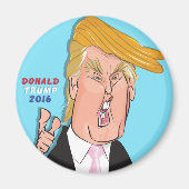 Donald Trump Cartoon Magnet (Voorkant)