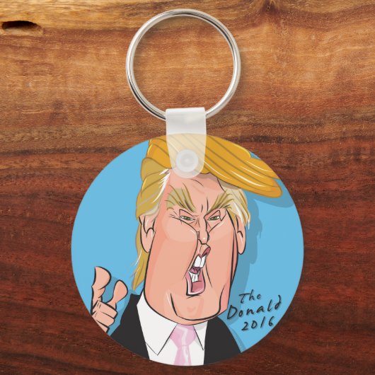 Donald Trump Cartoon sleutelhanger (Voorkant)