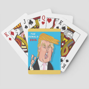 Donald Trump Cartoon speelkaarten. Speelkaarten