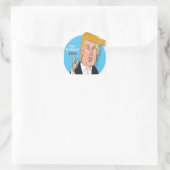 Donald Trump Cartoon Sticker (Tas)
