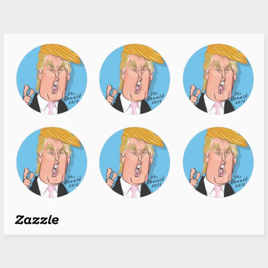 Donald Trump Cartoon stickers (Vel)