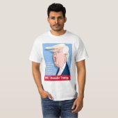 Donald Trump Cartoon T-Shirt : Groot President. (Voorkant volledig)