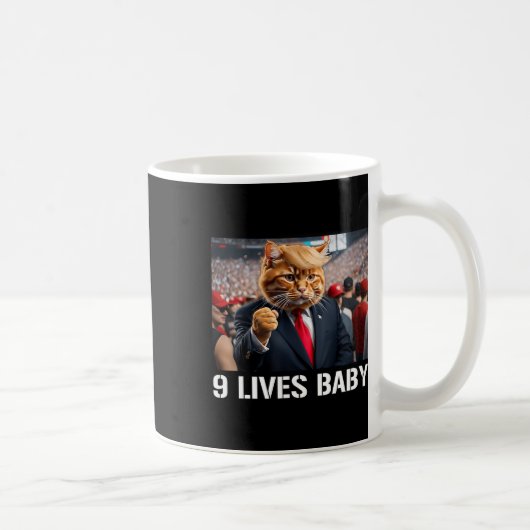 Donald Trump Cat Nine woont in Baby Koffiemok (Rechts)