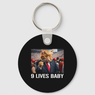 Donald Trump Cat Nine woont in Baby Sleutelhanger