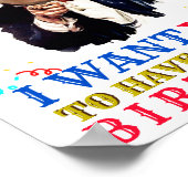 Donald Trump Celebration Balloons Birthday Poster (Hoek)