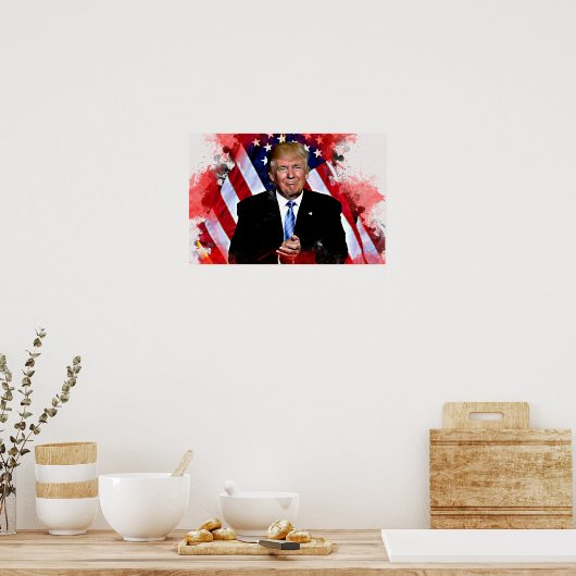 Donald Trump Celebration Poster (Keuken)